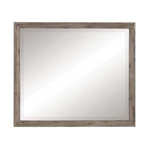 Cardano Mirror - Driftwood Light Brown by Homelegance