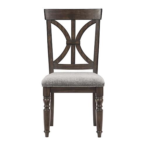 Cardano Side Chair - Driftwood Charcoal & Gray by Homelegance