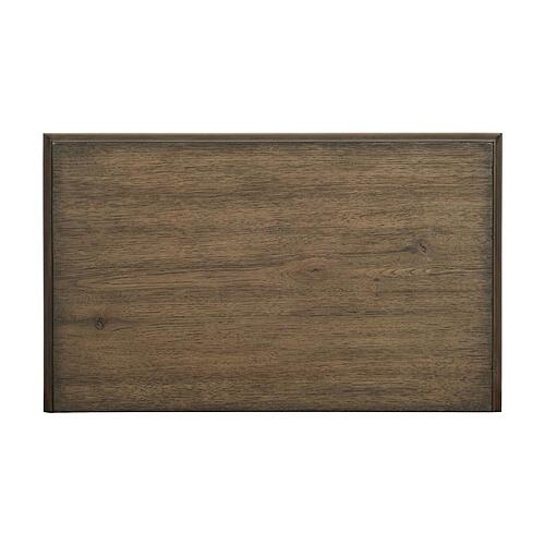 Rachelle 5pc Queen Bedroom Set  - Weathered Pecan & Gray by Homelegance