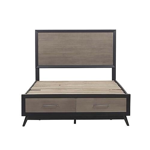 Raku 5pc Queen Bedroom Set - Gray & Black by Homelegance