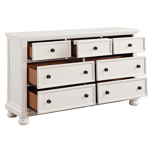 Laurelin Dresser, Hidden Drawer - White by Homelegance