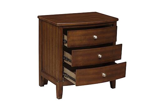 Cotterill 4pc Queen Bedroom Set  - Dark Cherry  & Black by Homelegance