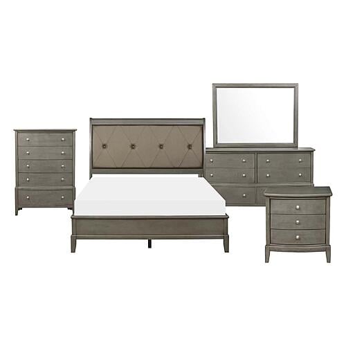 Cotterill 5pc Queen Bedroom Set  - Gray by Homelegance
