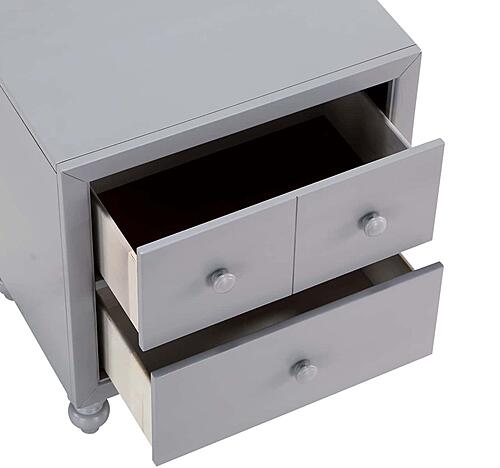 Wellsummer Nightstand - Gray by Homelegance