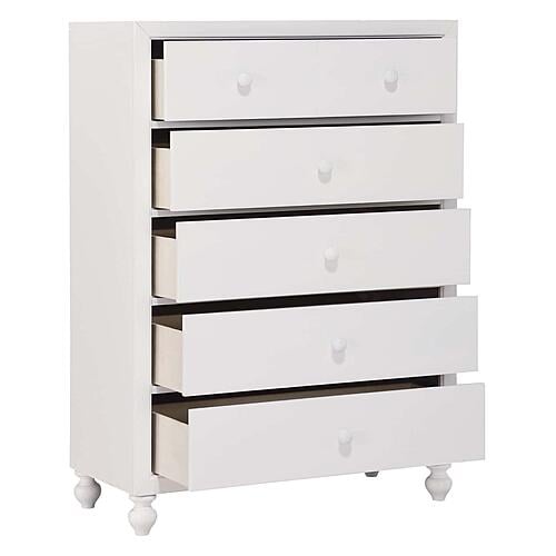 Wellsummer 5pc Queen Bedroom Set  - White  by Homelegance