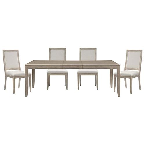 Mckewen 5pc Dining Table and 4 Side Chair - Gray  by Homelegance