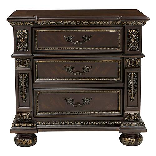 Catalonia 5pc Queen Bedroom Set - Dark Cherry by Homelegance