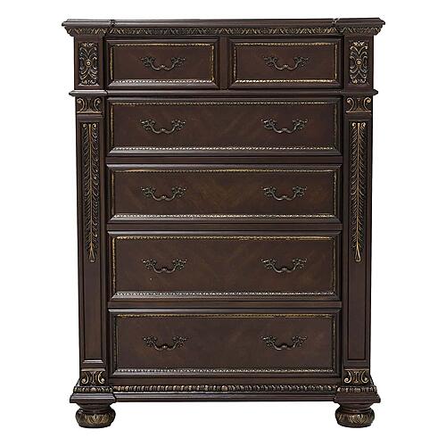 Catalonia Chest - Dark Cherry by Homelegance