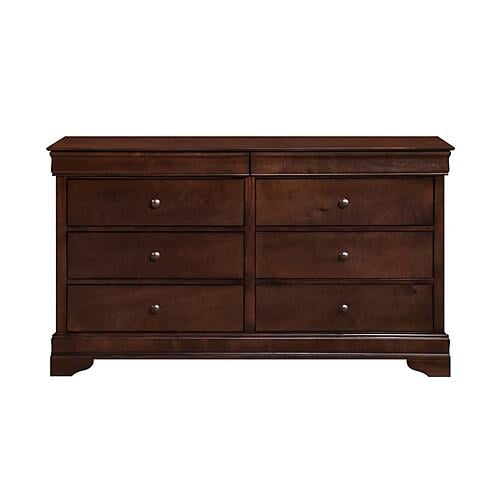 Abbeville Dresser, Two Hidden Drawers - Dark Cherry by Homelegance