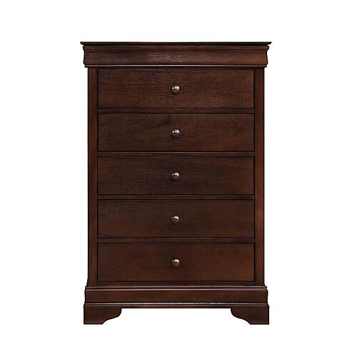 Abbeville Chest, Hidden Drawer - Dark Cherry by Homelegance