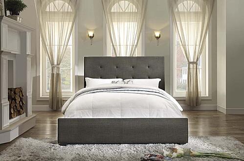Cadmus California King Bed - Dark Gray by Homelegance
