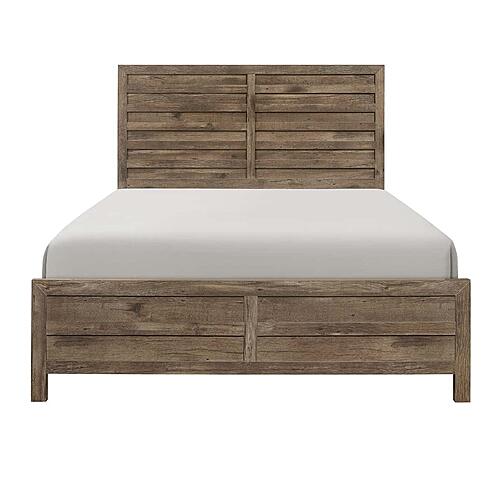 Mandan Full Bed - Weathered Pine by Homelegance