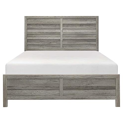 Mandan Queen Bed - Weathered Gray by Homelegance