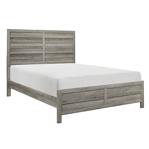 Mandan 5pc Queen Bedroom Set  - Weathered Gray by Homelegance