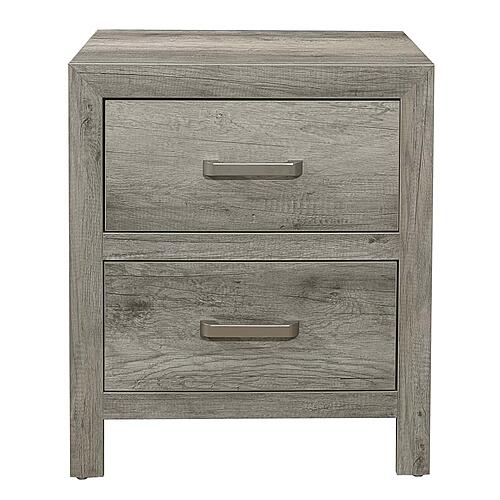 Mandan Nightstand - Weathered Gray by Homelegance