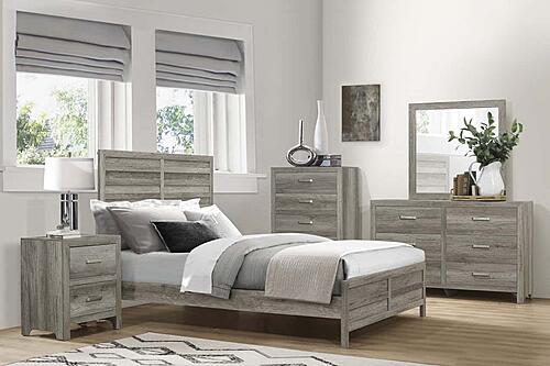 Mandan California King Bed - Weathered Gray by Homelegance