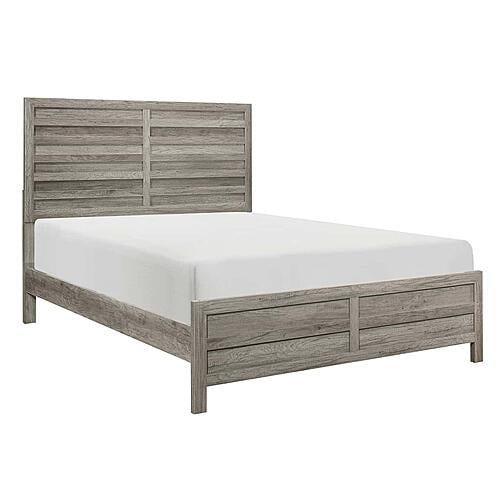 Mandan Eastern King Bed - Weathered Gray by Homelegance