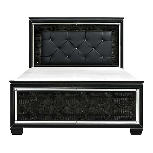 Allura 5pc Queen Bedroom Set - Black by Homelegance