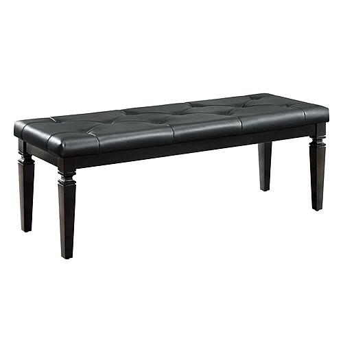 Allura Bed Bench - Black by Homelegance