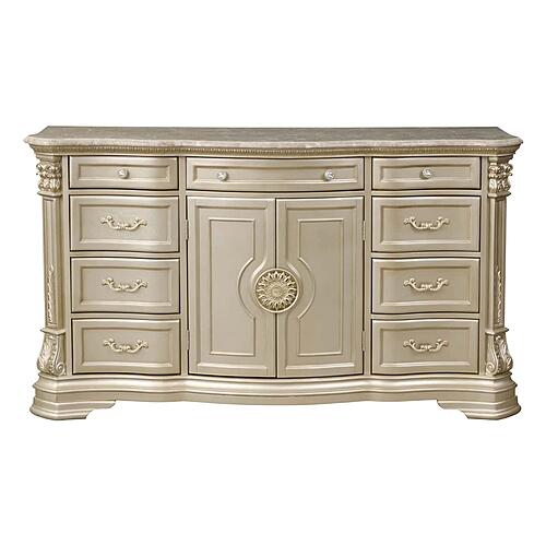 Antoinetta Dresser, Marble Top - Bronze by Homelegance