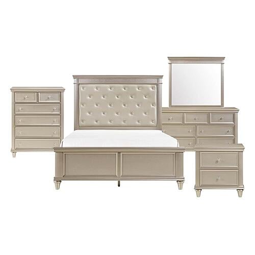 Celandine 5pc Queen Bedroom Set  - Off-white by Homelegance