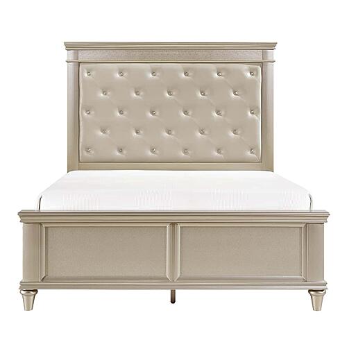 Celandine Eastern King Bed - Off-white by Homelegance