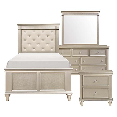 Celandine 4Pc Twin Bedroom Set  - Off-white by Homelegance