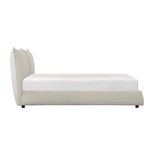 Linna Queen Platform Bed - Beige by Homelegance