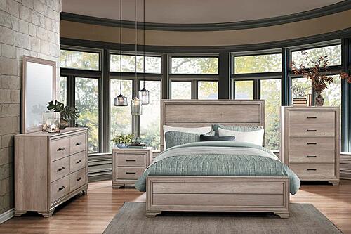 Lonan Queen Bed - Natural  by Homelegance