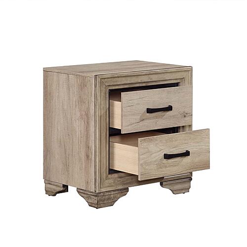 Lonan 5pc Queen Bedroom Set - Natural  by Homelegance