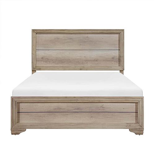 Lonan Full Bed - Natural  by Homelegance