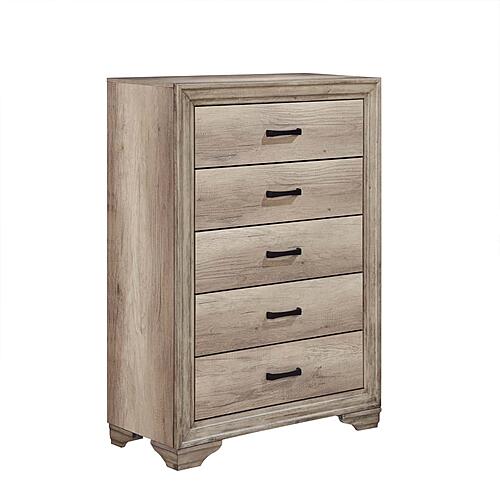 Lonan 5pc Twin Bedroom Set  - Natural  by Homelegance
