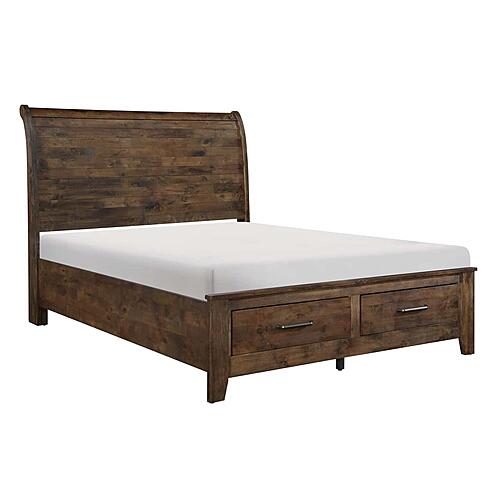 Jerrick 5pc Queen Bedroom Set - Burnished Brown by Homelegance