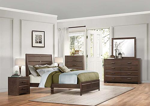 Erwan California King Bed - Espresso  by Homelegance