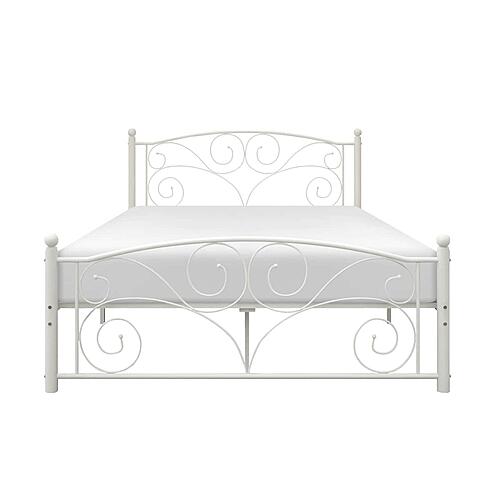 Pallina Full Platform Bed - White by Homelegance