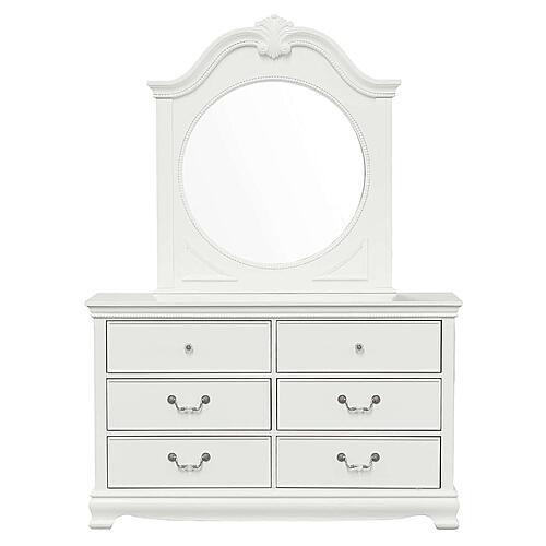 Lucida Mirror - White  by Homelegance