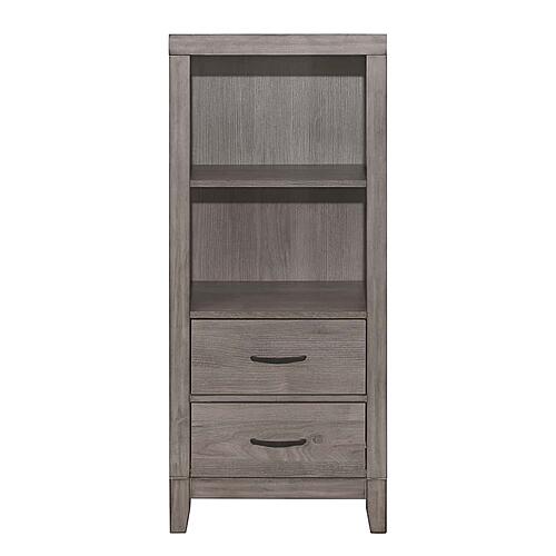 Woodrow Pier/Tower Nightstand - Brownish Gray by Homelegance