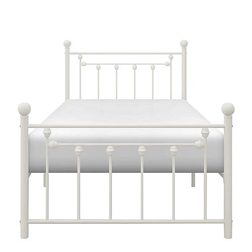 Lia Twin Platform Bed - White by Homelegance