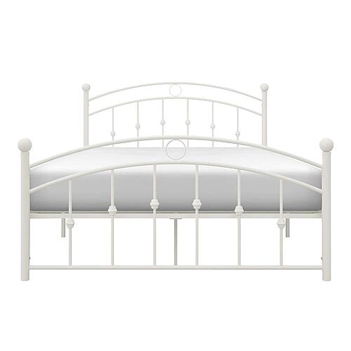 Tiana Full Platform Bed - White  by Homelegance