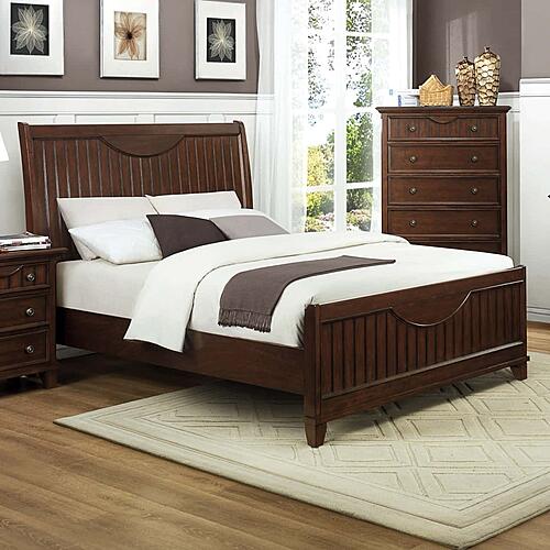 Alyssa Queen Bed - Cherry by Homelegance