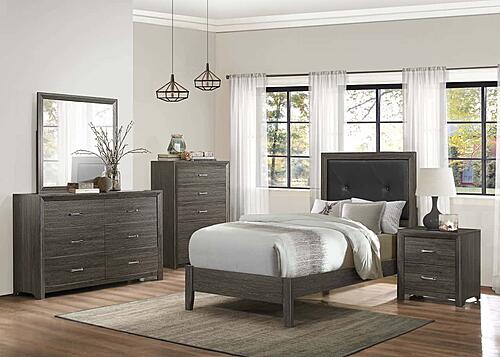 Edina Mirror - Dark Gray by Homelegance