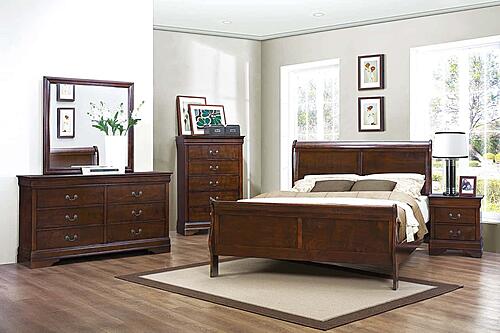 Mayville California King Bed - Brown Cherry by Homelegance