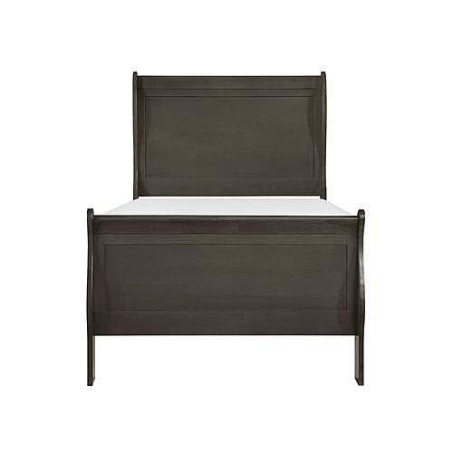 Mayville Twin Bed - Stained Gray by Homelegance