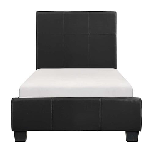 Lorenzi Twin Platform Bed - Black by Homelegance