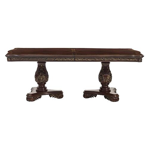 Deryn Park Dining Table - Brownish Gray by Homelegance