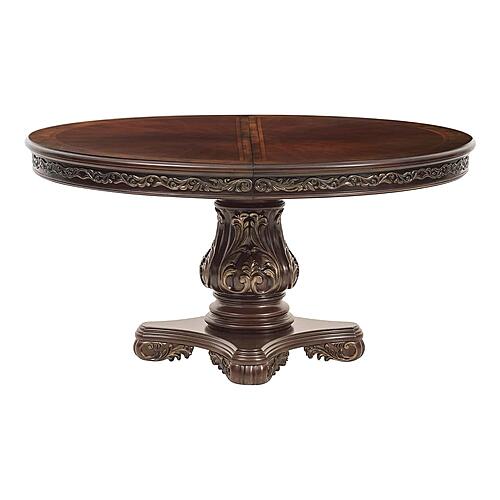 Deryn Park Round/Oval Dining Table - Brownish Gray by Homelegance