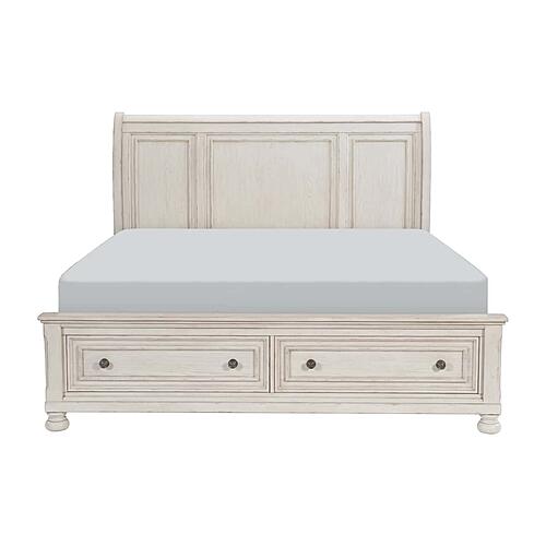 Bethel 5pc Queen Bedroom Set  - Brushed White  by Homelegance