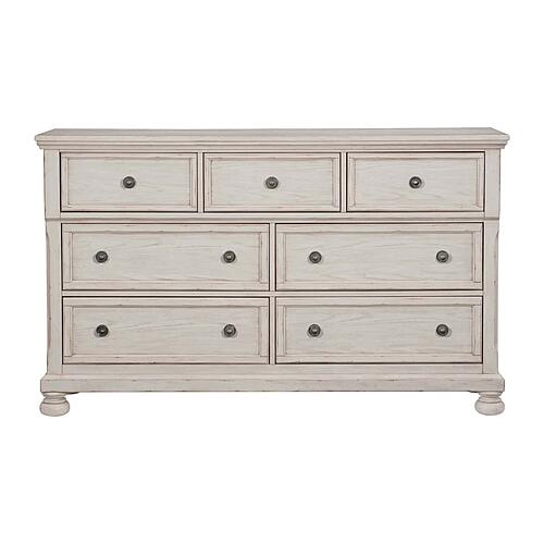 Bethel Dresser, Hidden Drawer - Brushed White  by Homelegance