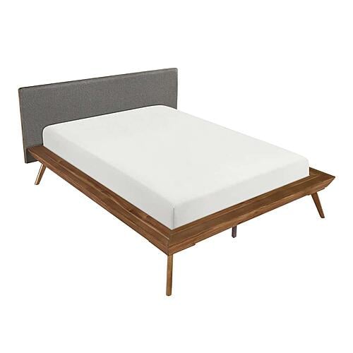 Wrenn California King Platform Bed - Chestnut & Dark Gray by Homelegance