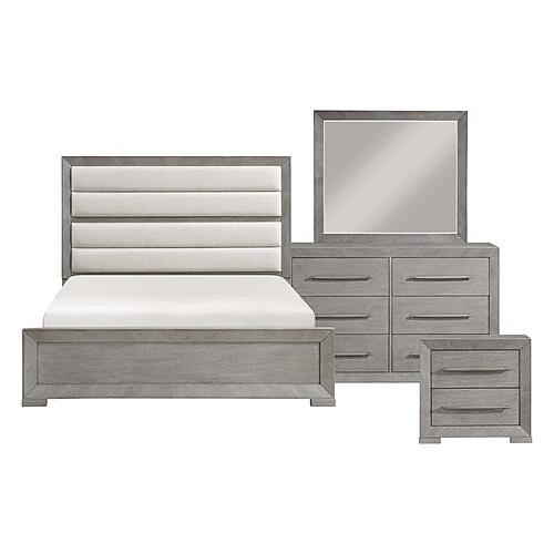 Owen 4pc Queen Bedroom Set  - Gray by Homelegance